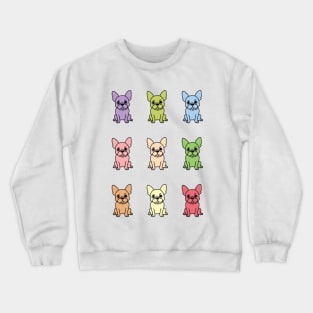 Cute French Bulldog Sticker pack Crewneck Sweatshirt